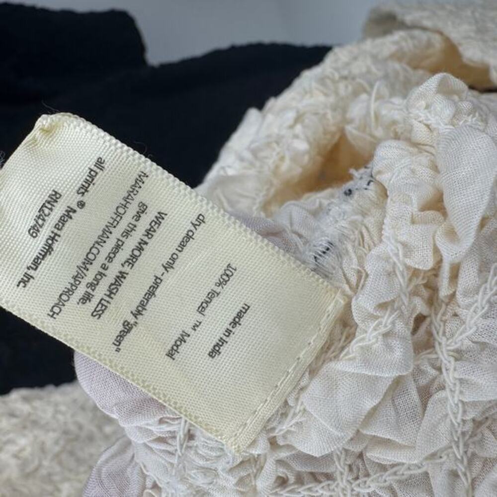 Mara Hoffman The Amy Popcorn Bodycon Midi Dress Black and White Size XL‎ - Picture 11 of 15